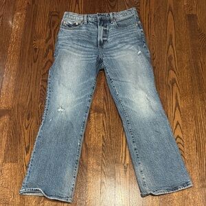 Pistola Cropped Relaxed Jeans Size 27 Slightly Distrssed